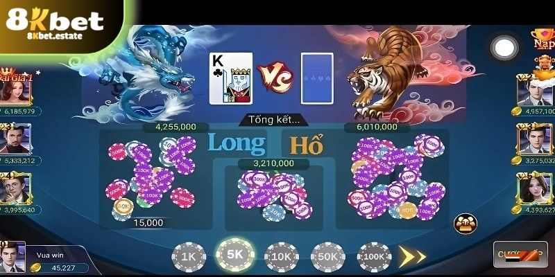 Tựa game Rồng Hổ hấp dẫn tại K8BET